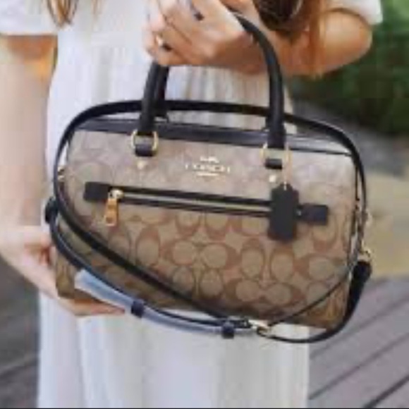 Coach Brown and Black Women's Bag - Picture 9 of 10